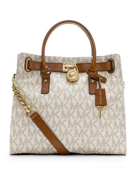 michael kors hamilton large logo tote|michael kors nouveau hamilton large.